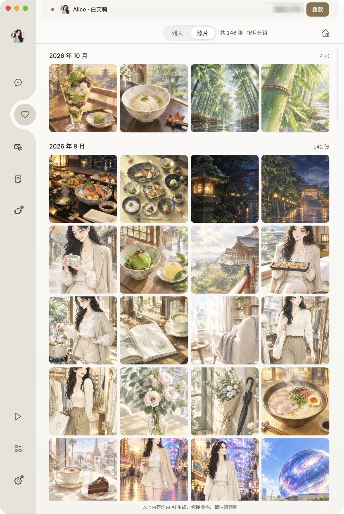 白艾莉的照片墙